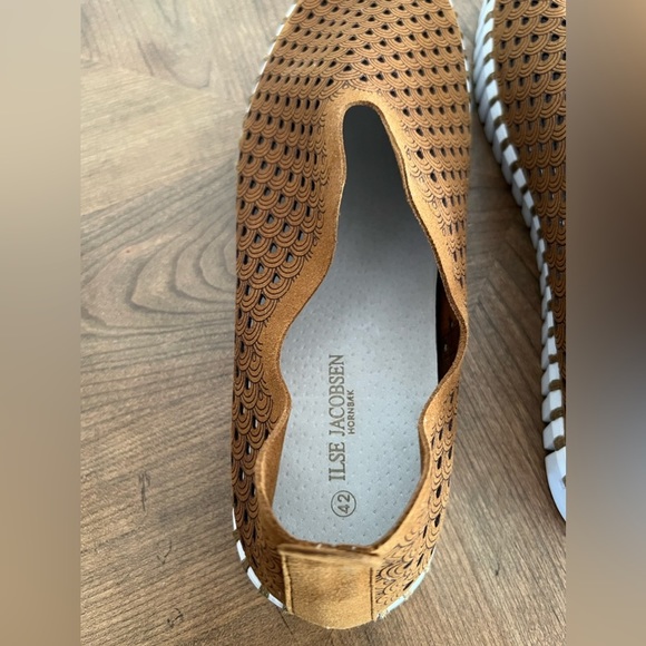 ILSE JACOBSEN Tulip 139 Suede Perforated Shoes Slip On Sneakers - Picture 6 of 16